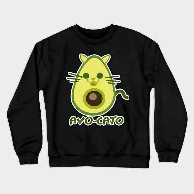 'Avocato Avocado Cat' Awesome Avocados Gift Shirt Crewneck Sweatshirt by ourwackyhome